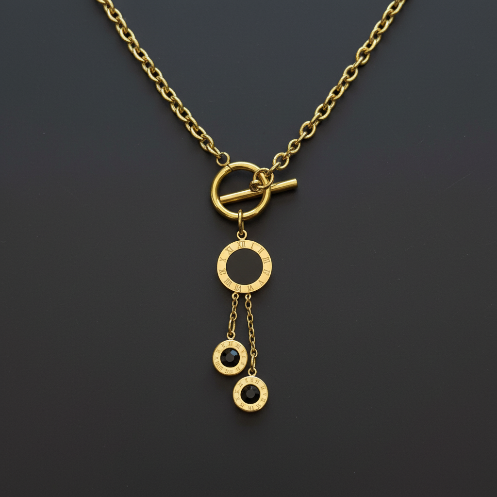 Eternal Roman Circle Necklace