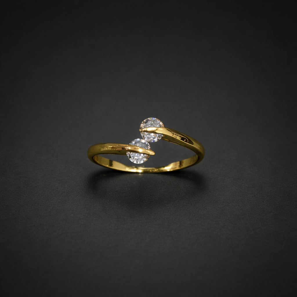 Luna Twin Spark Ring