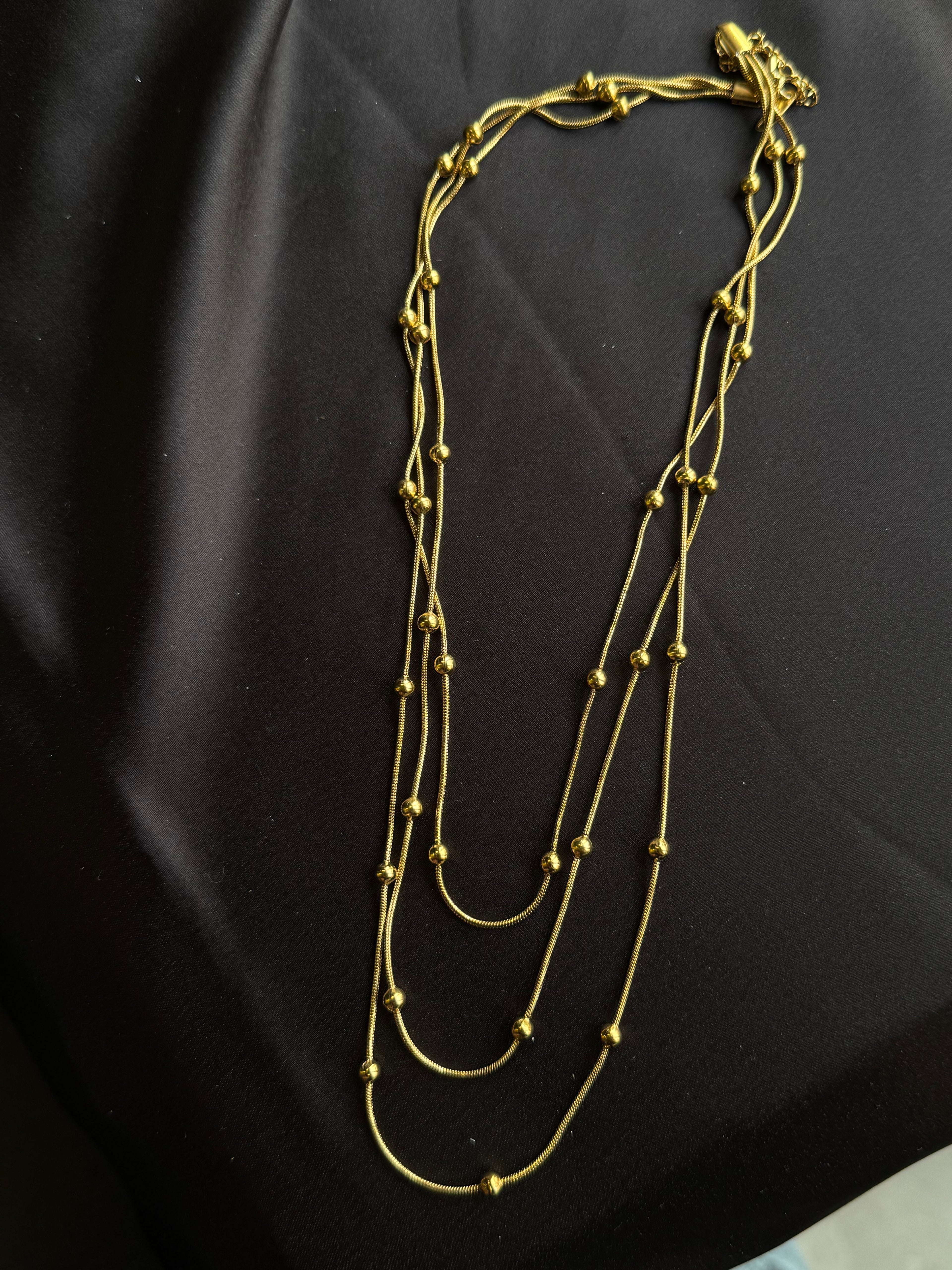 Golden Duo Layered Chain Necklace