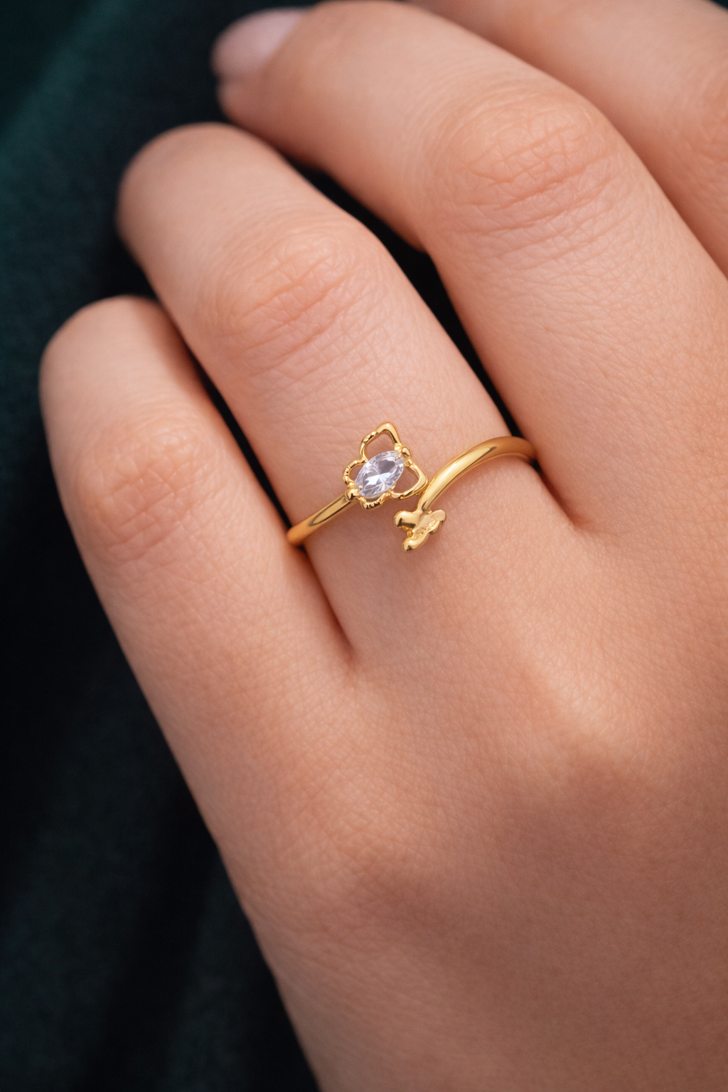 Butterfly Charm Ring