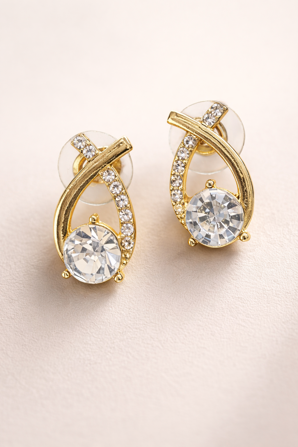 Celestia Gold Teardrop Earrings