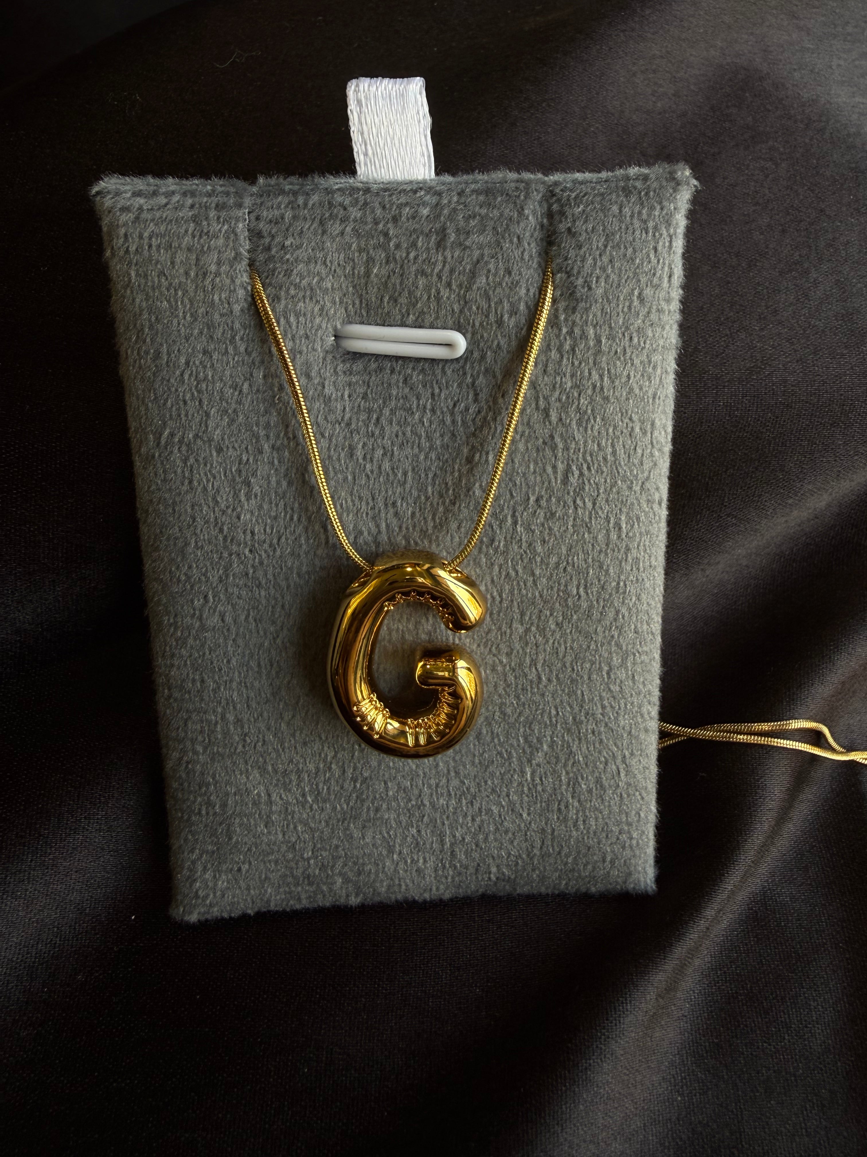 Classic Letter Pendant Necklace