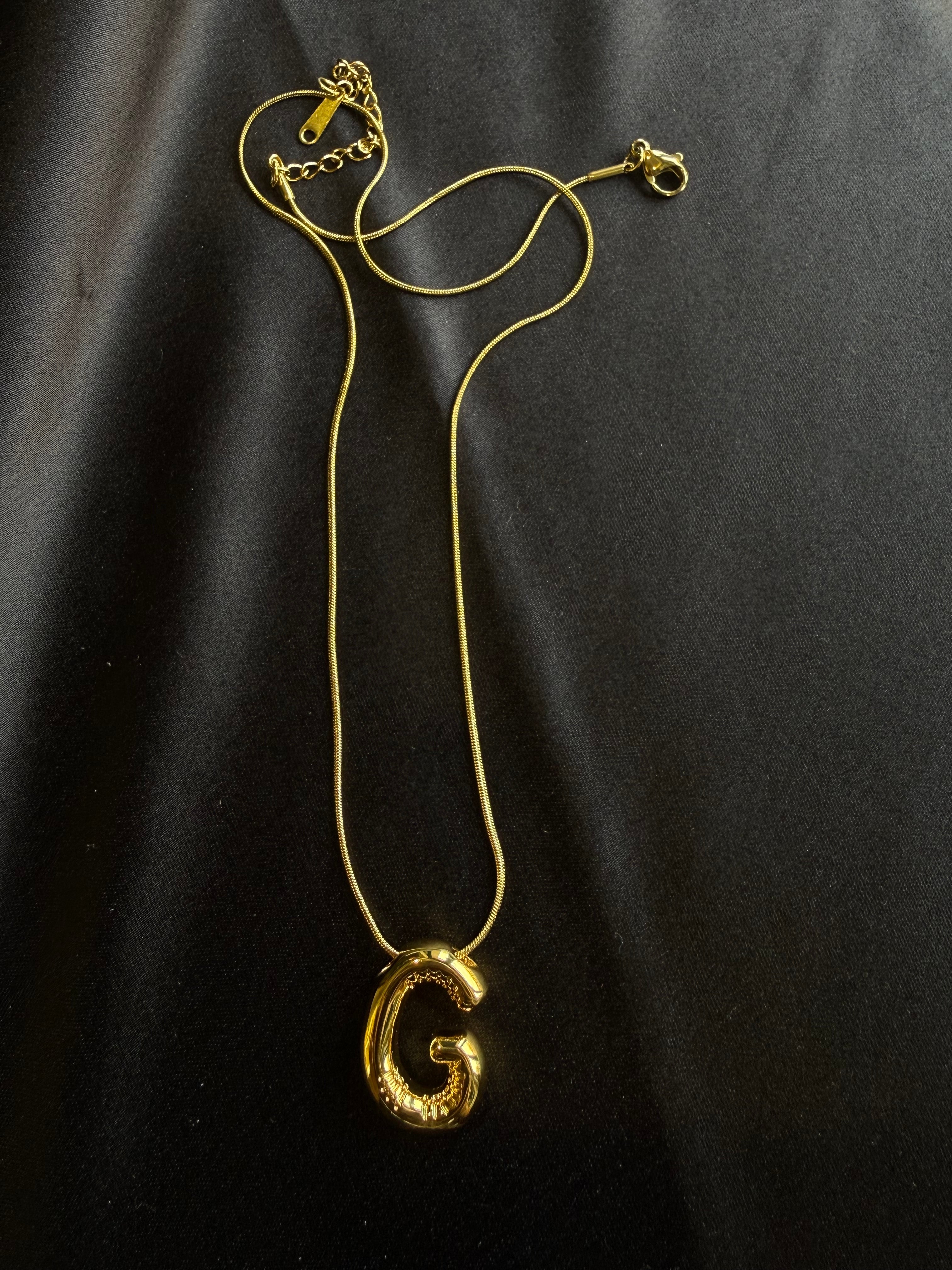 Classic Letter Pendant Necklace