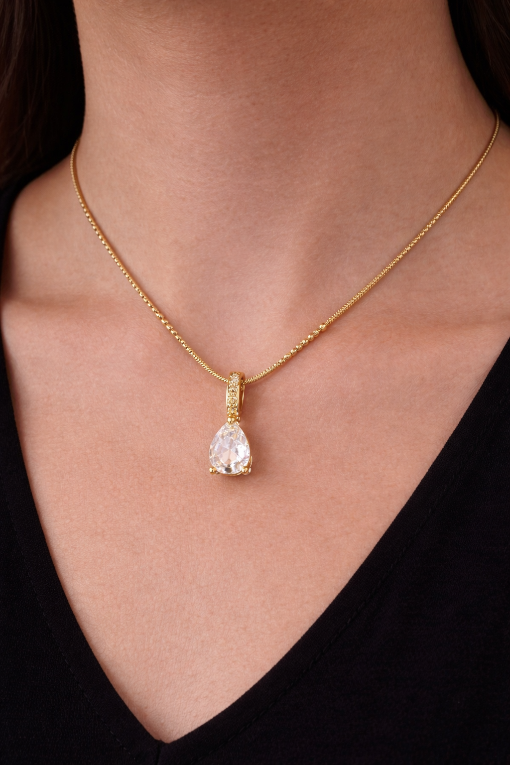 Golden Dewdrop Pendant