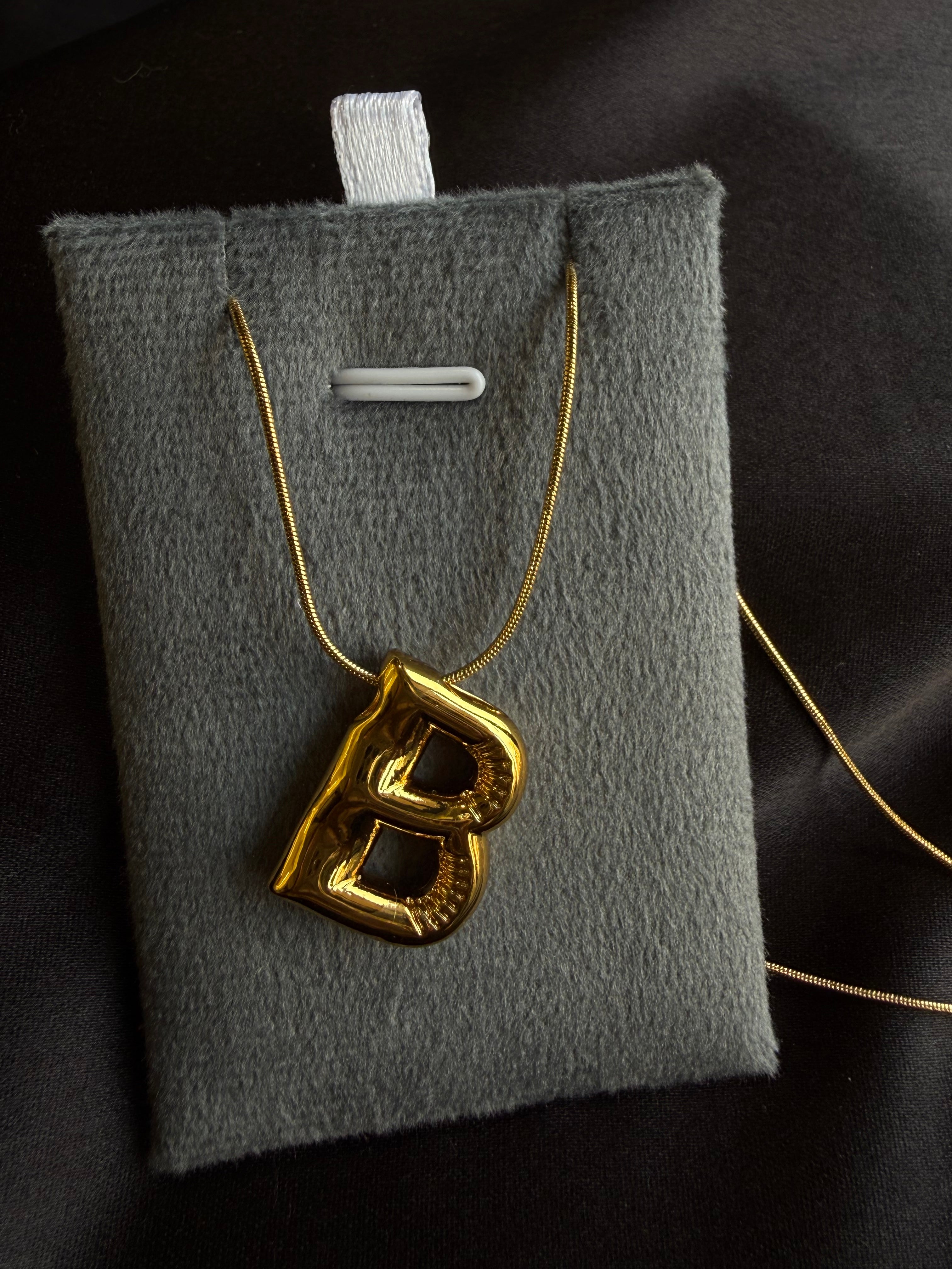 Classic Letter Pendant Necklace