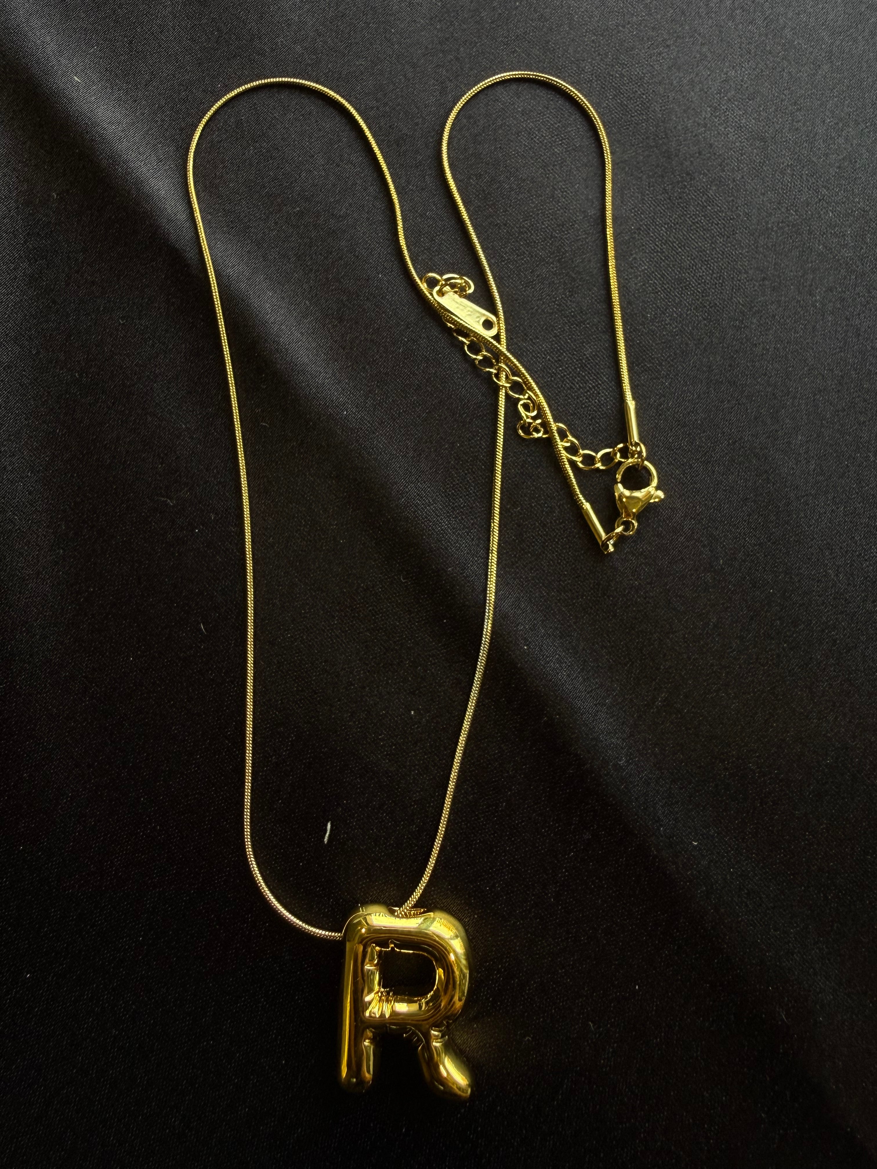 Classic Letter Pendant Necklace