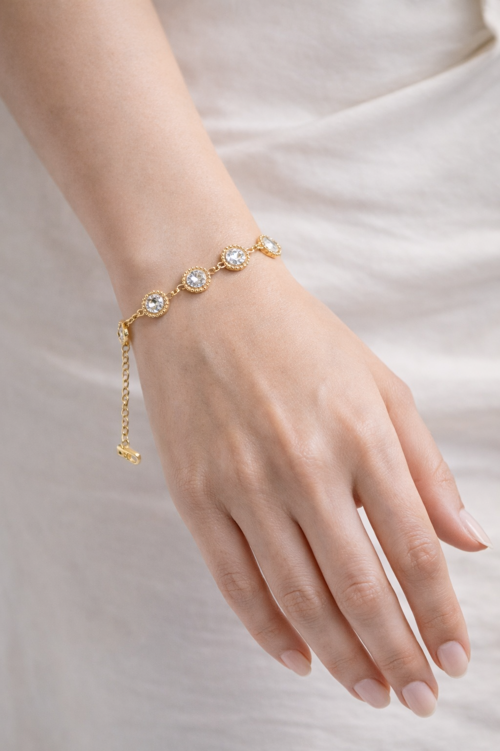 Baguette Stone Gold Bracelet