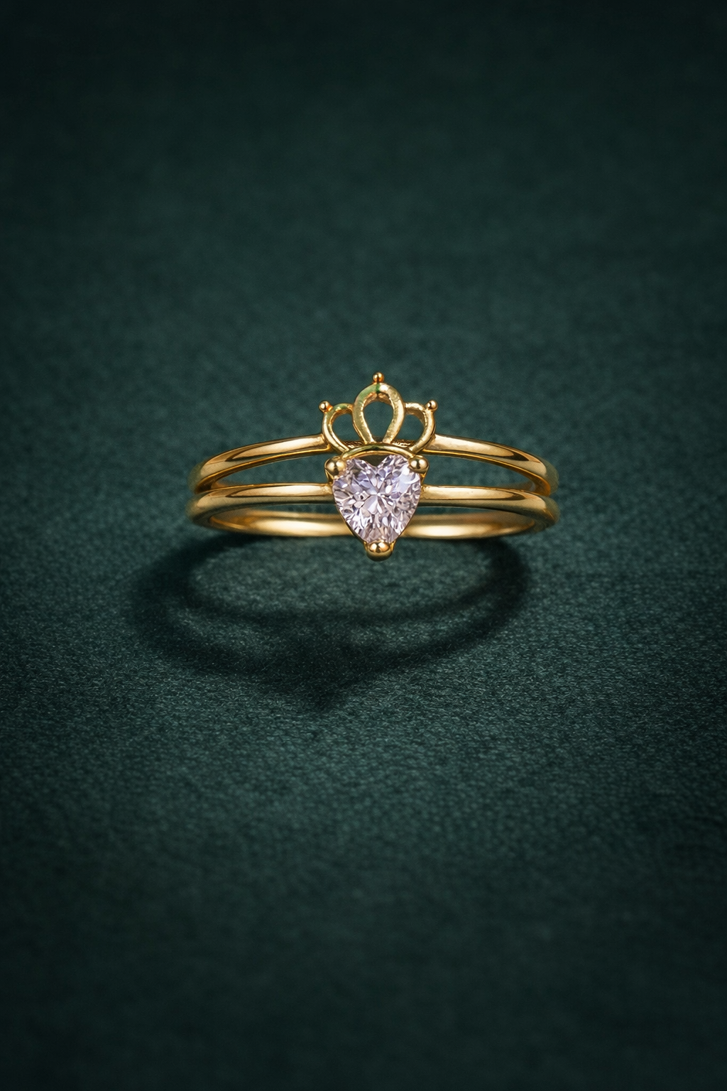 Princess Heart Crown Ring