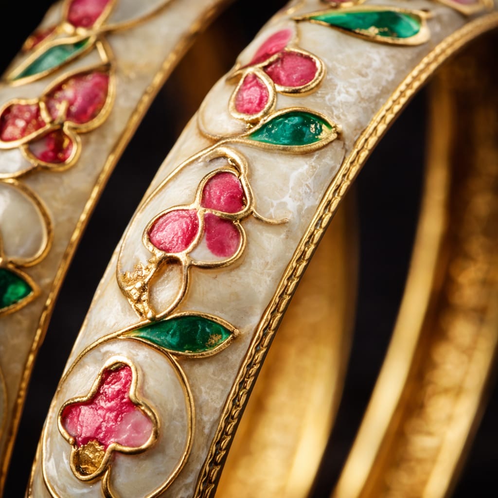 Floral Meenakari Bangles