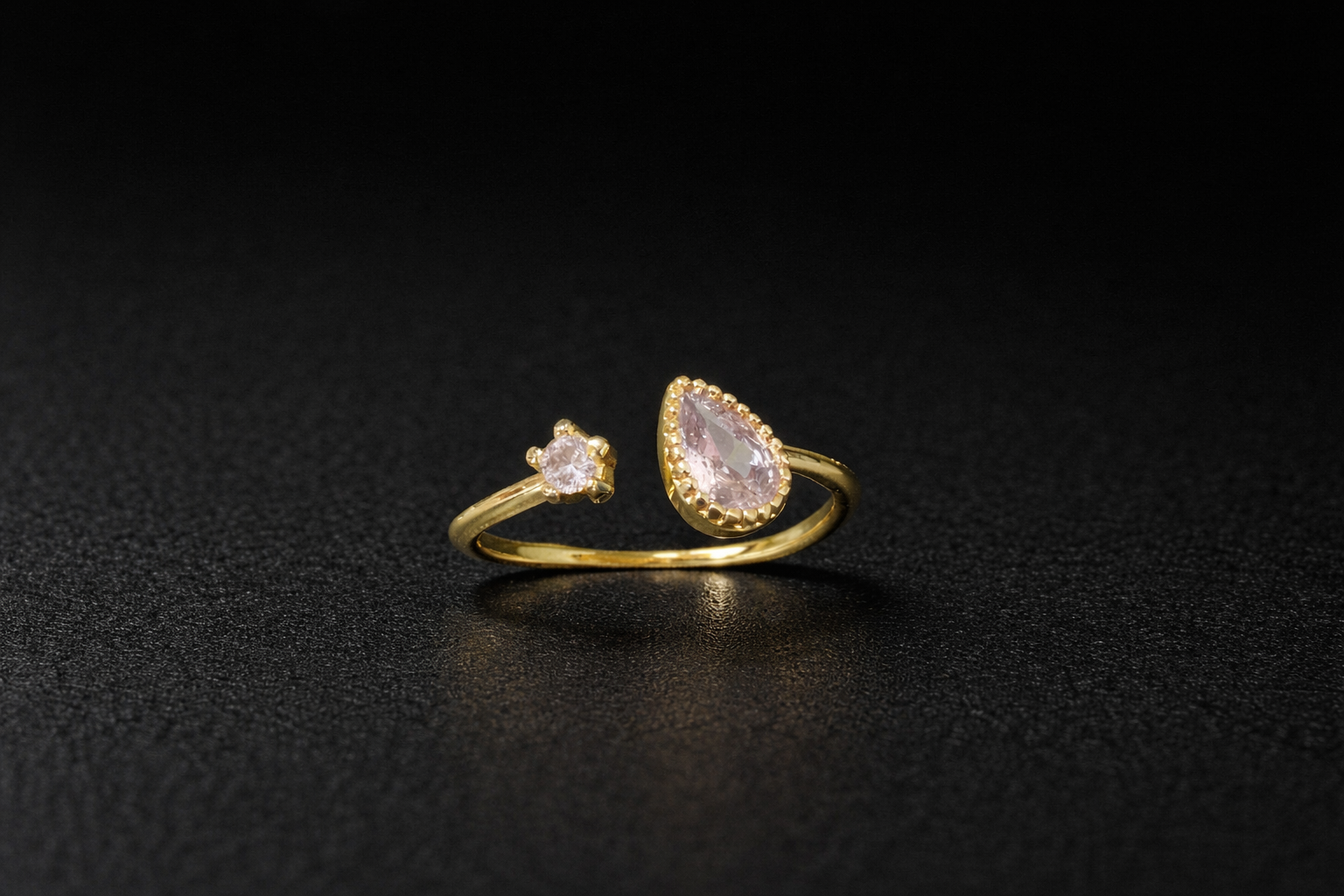 Rose Petal Glow Ring