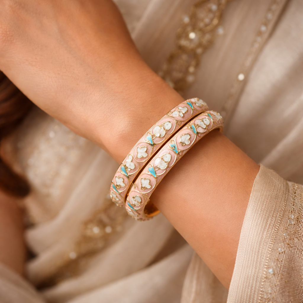Floral Meenakari Bangles