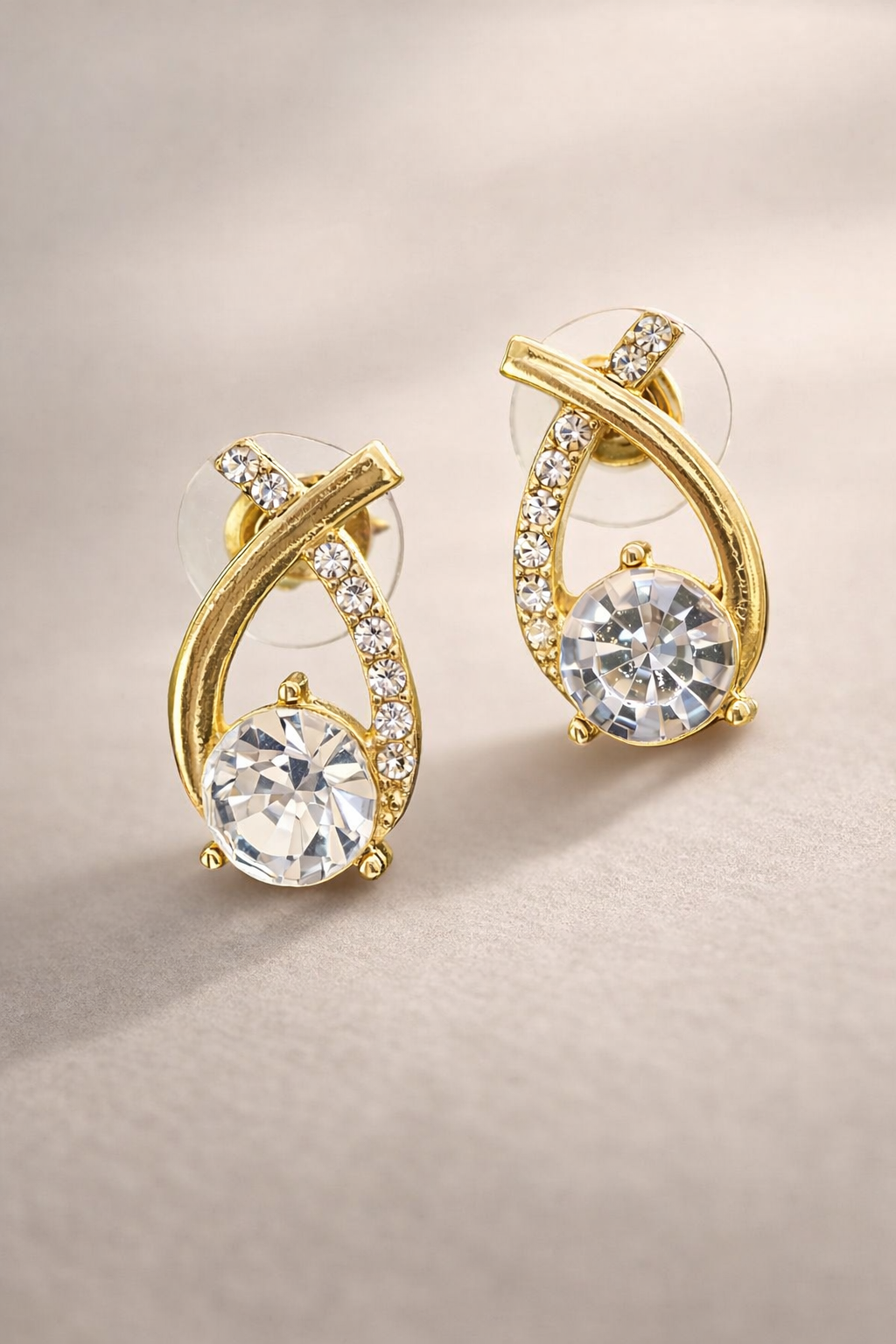 Celestia Gold Teardrop Earrings