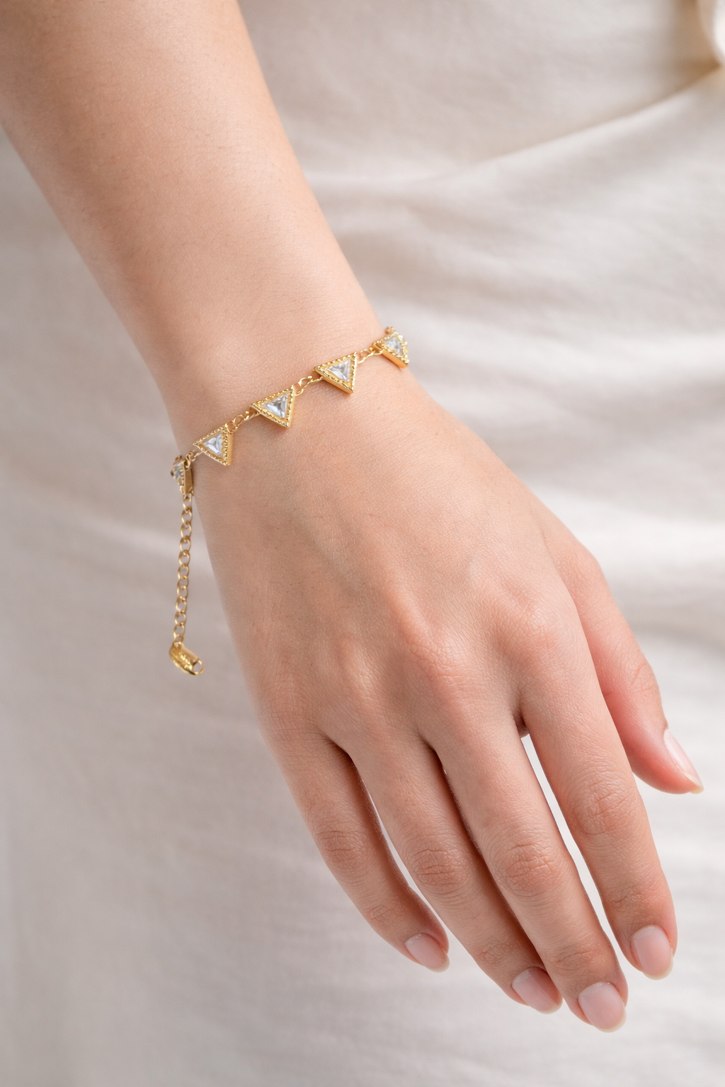 Baguette Stone Gold Bracelet