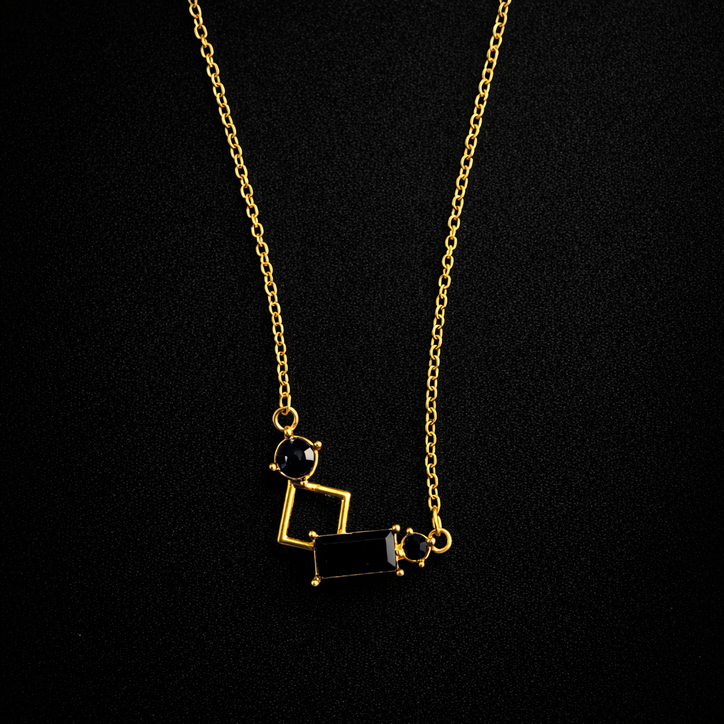 Glow Geometric Pendant Necklace
