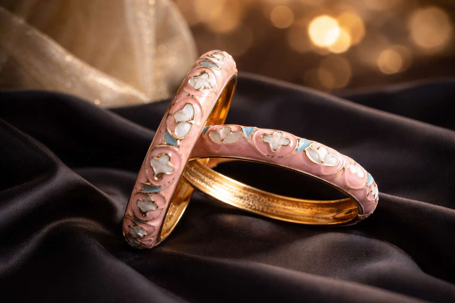 Floral Meenakari Bangles