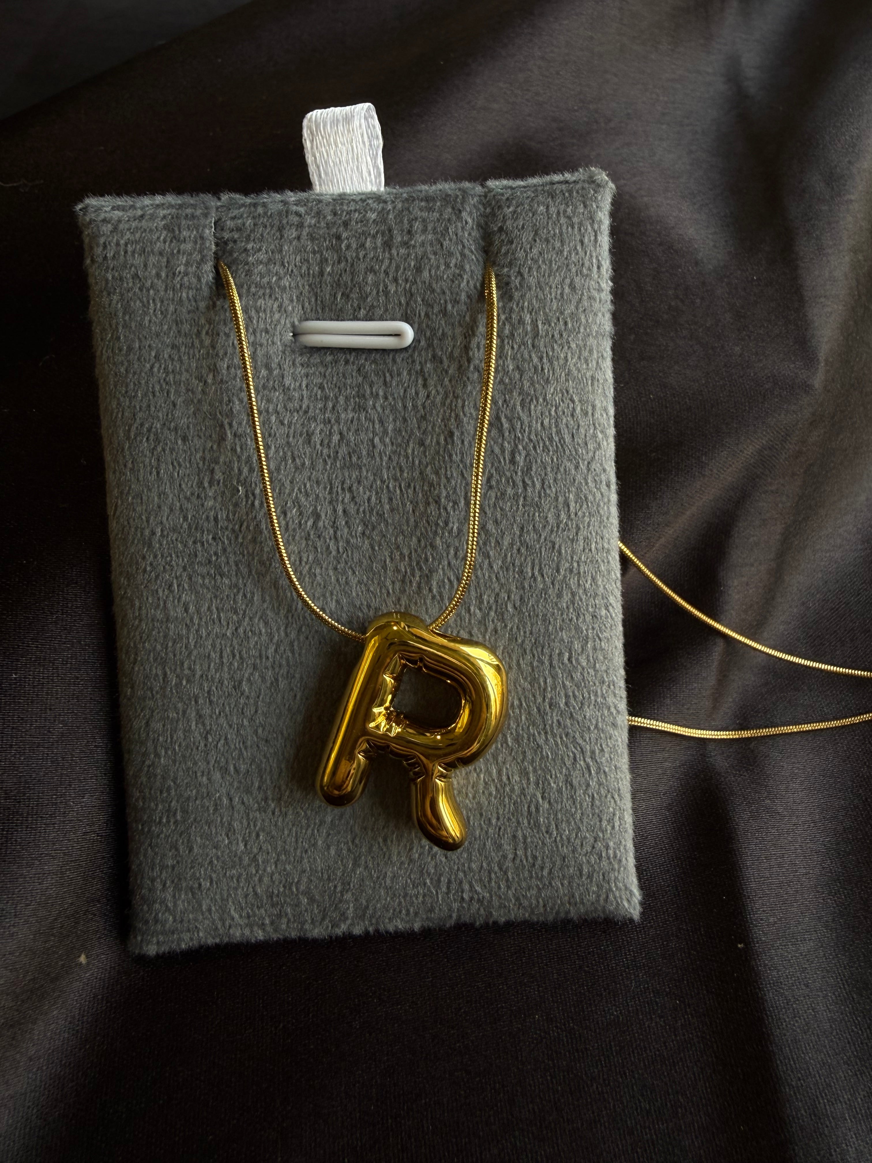 Classic Letter Pendant Necklace