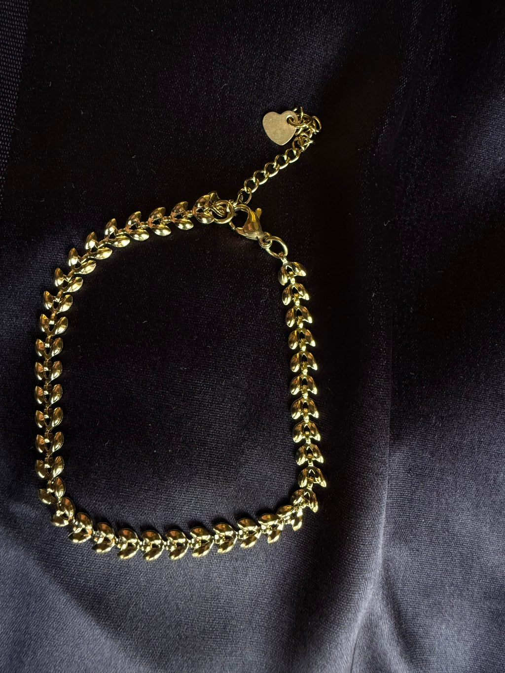 Golden Curb Chain Bracelet
