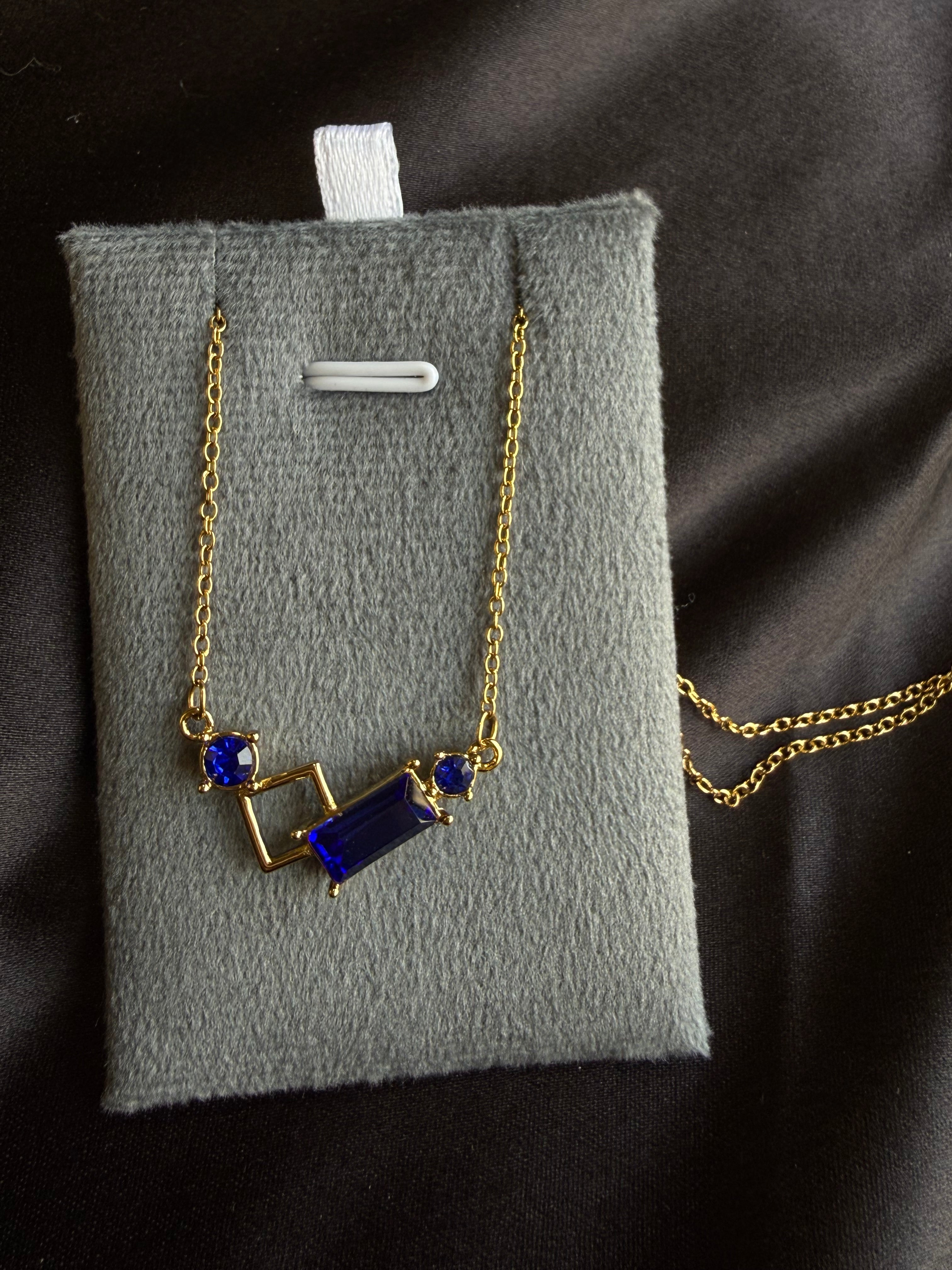 Glow Geometric Pendant Necklace