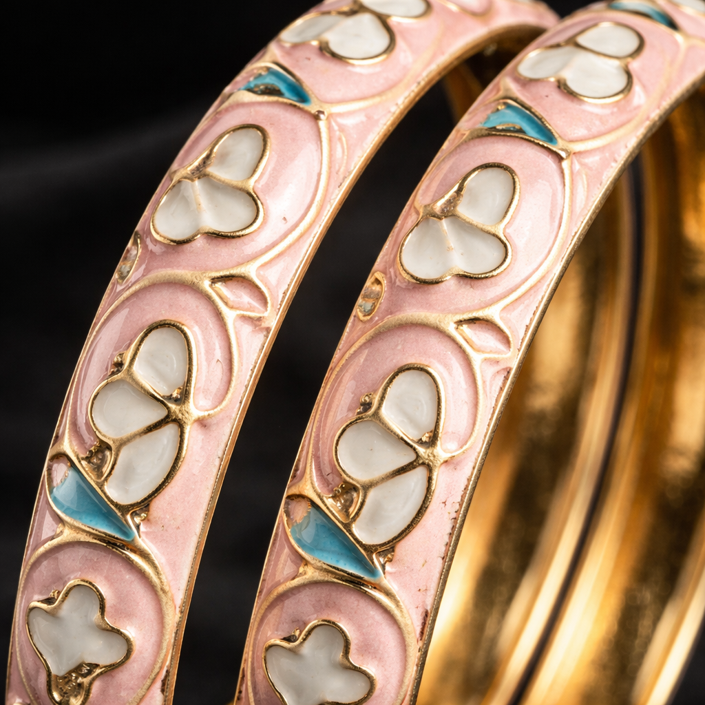 Floral Meenakari Bangles