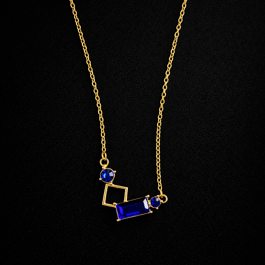 Glow Geometric Pendant Necklace