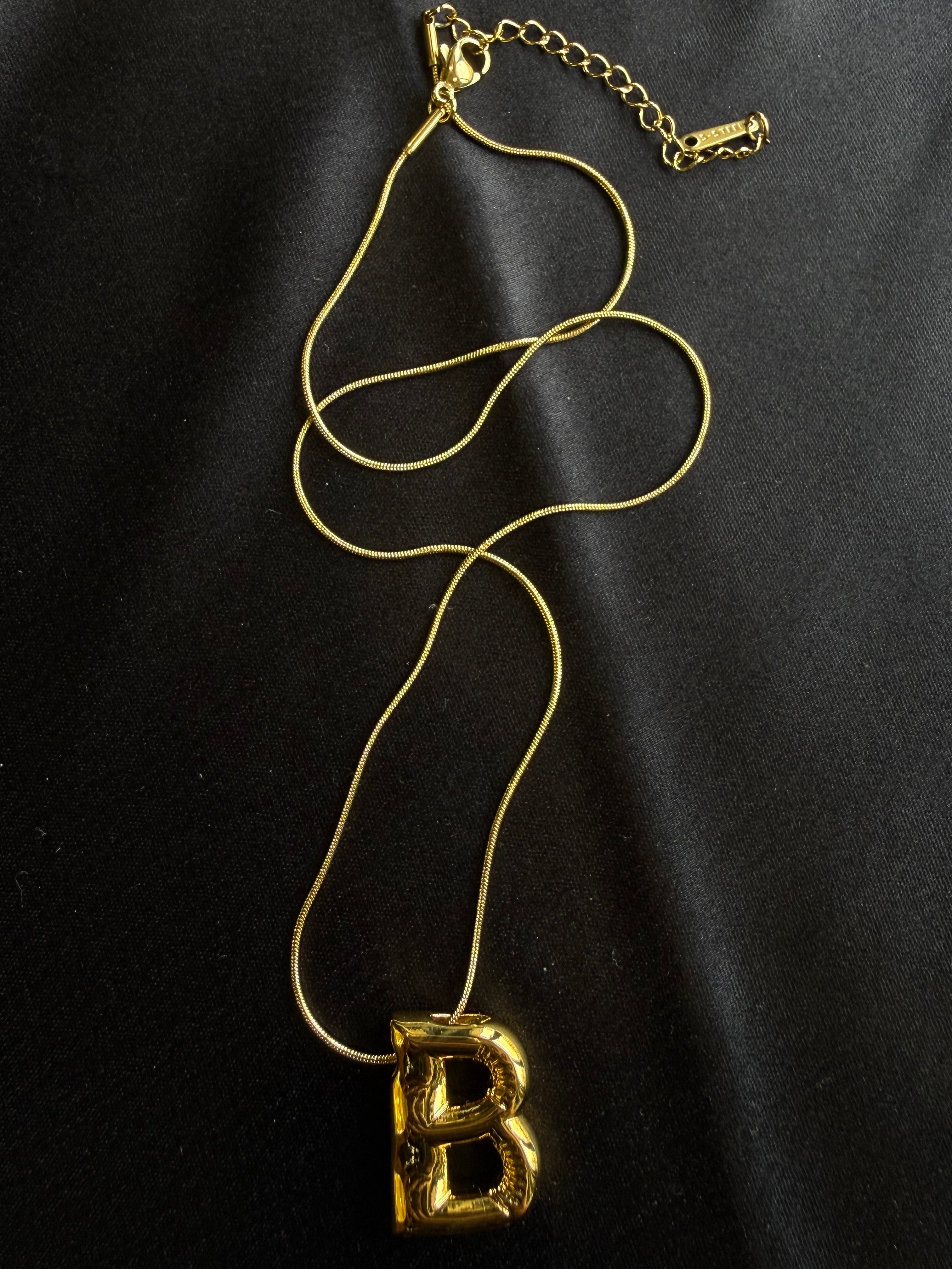 Classic Letter Pendant Necklace