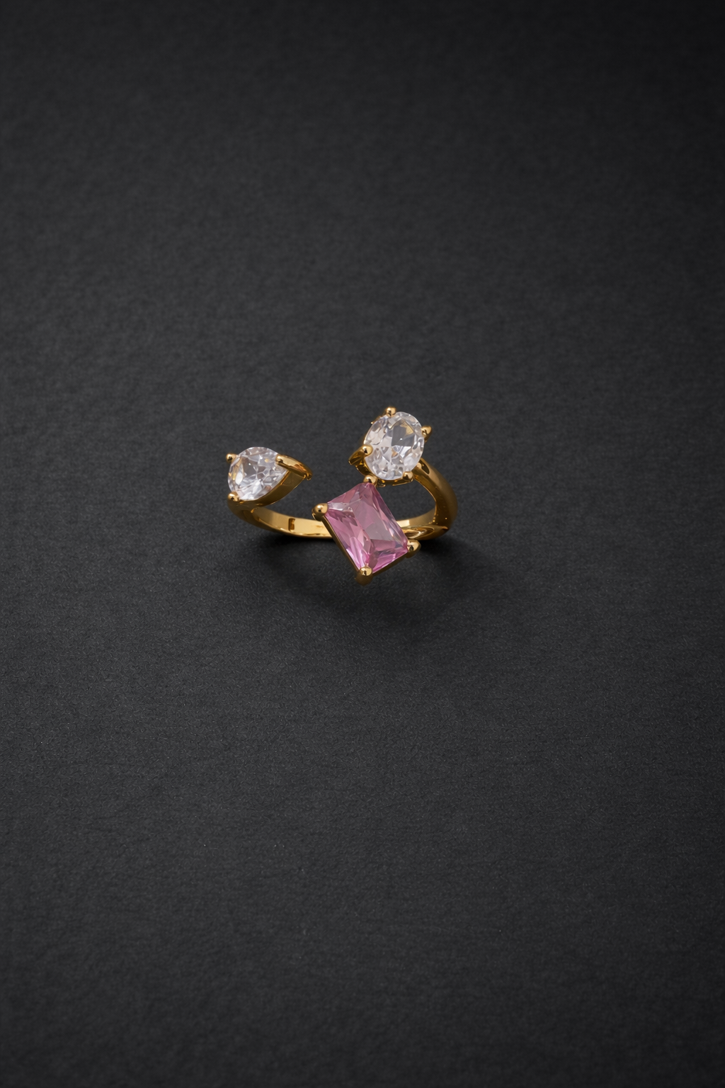 Blush Gem Trio Ring