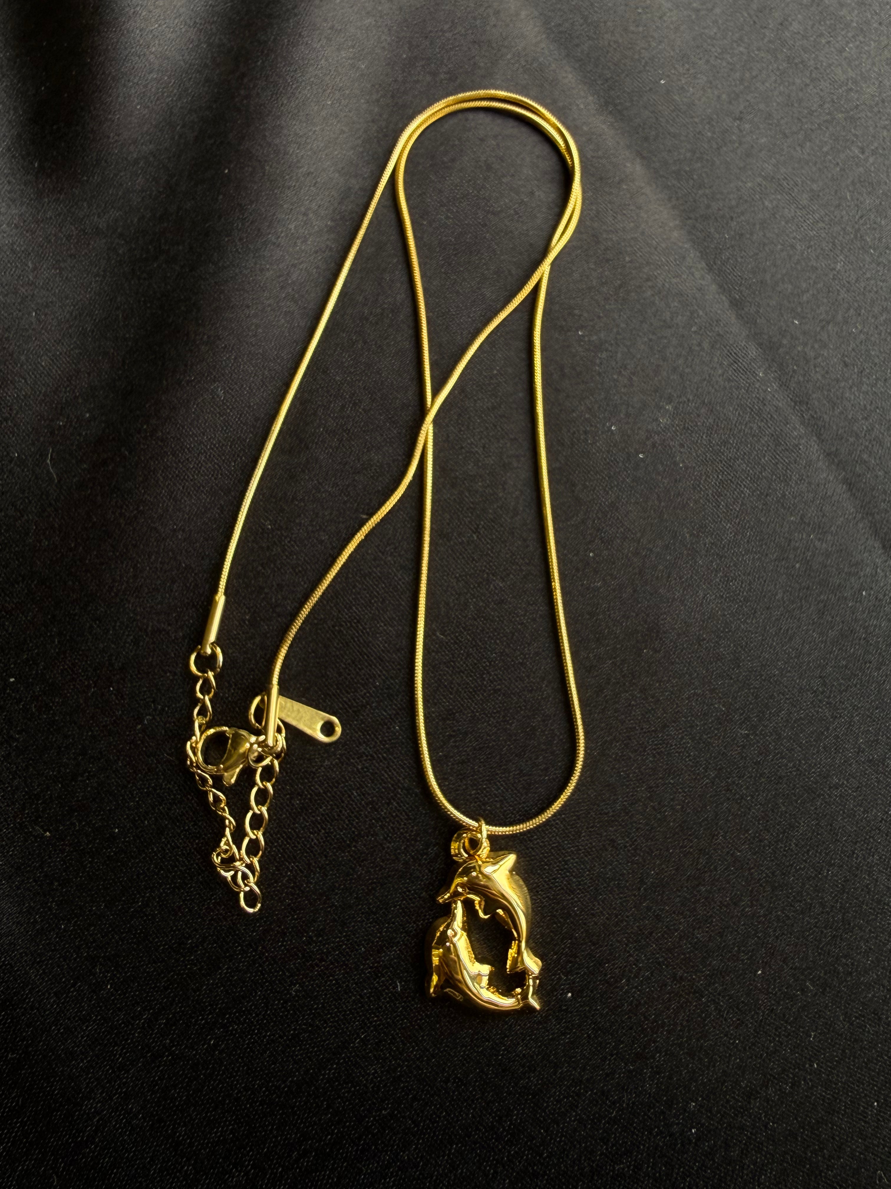 Celestial Charm Gold Pendant Necklace