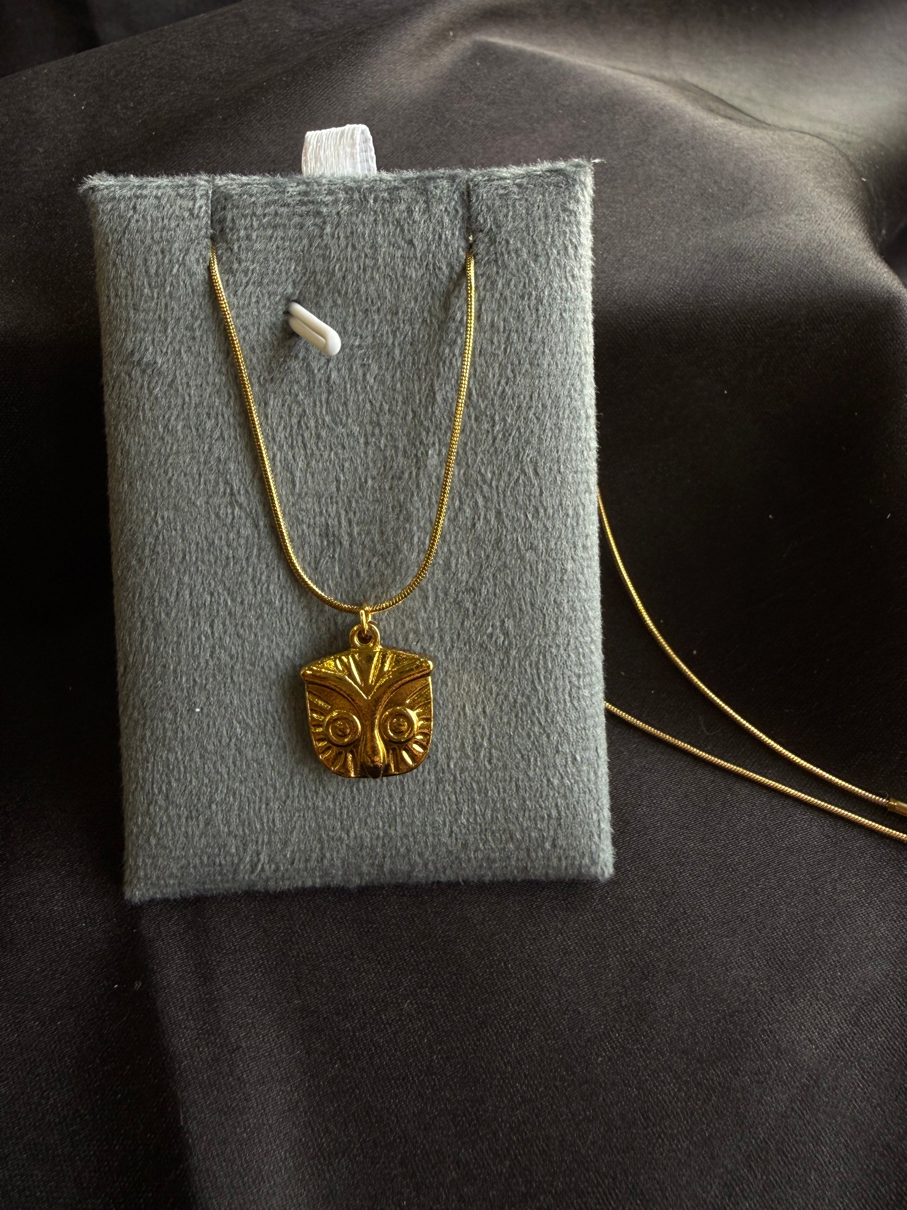 Celestial Charm Gold Pendant Necklace