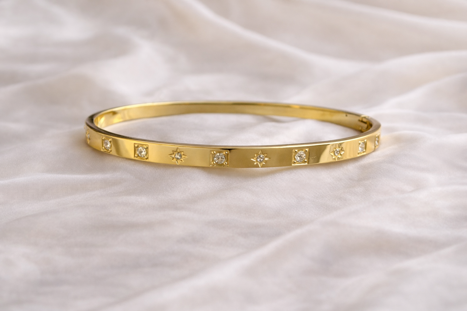 Starlume Gold Crystal baby Bangle