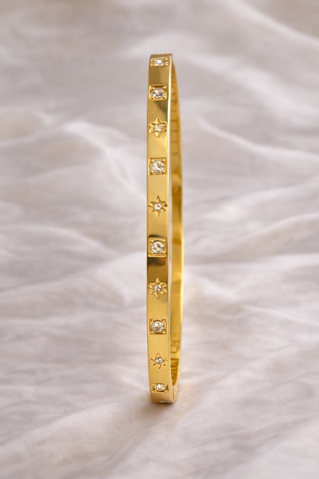 Starlume Gold Crystal baby Bangle