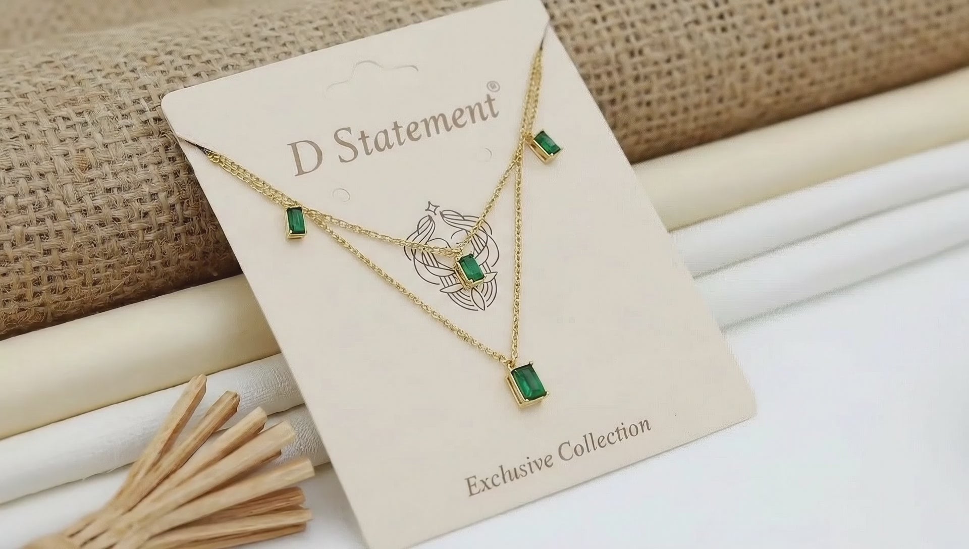Layered Emerald Necklace
