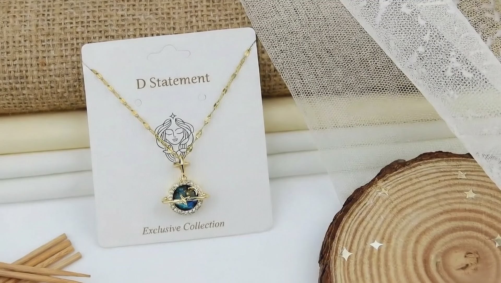 Signature Galaxy Halo Necklace